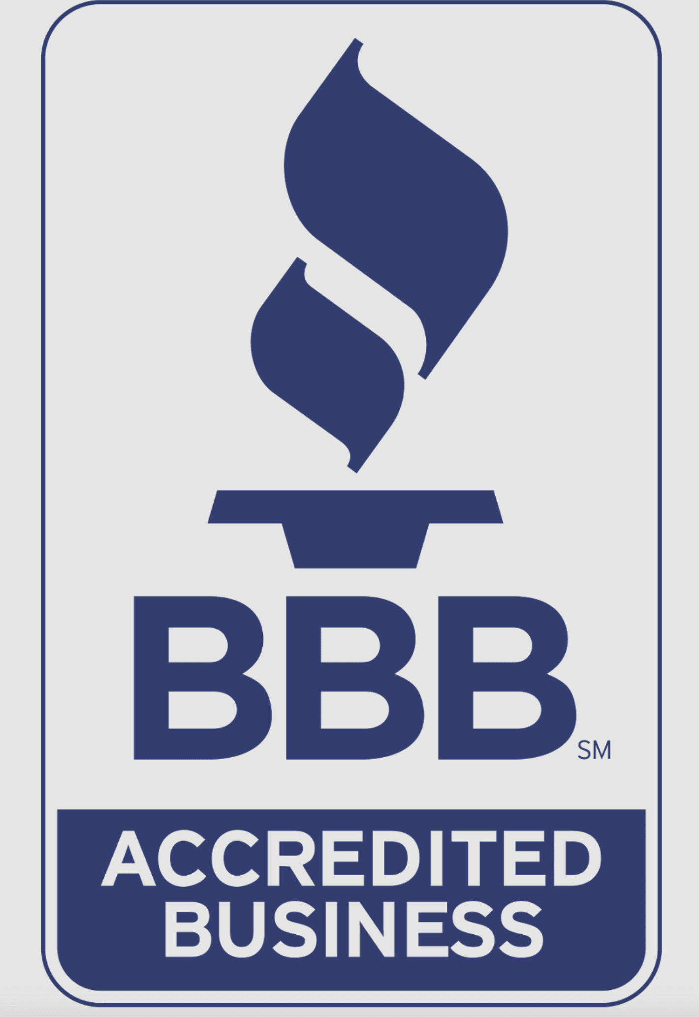 Better Business Bureau accredited business badge.